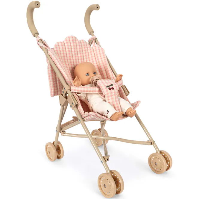 Hovedbilde Konges Sløjd Polly dukke og dukketrille, Pink ...