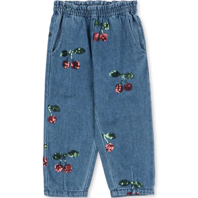 Hovedbilde Konges Sløjd Magot Sequin jeans til barn, Cherry ...