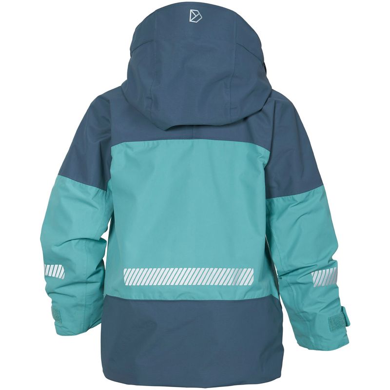 Didriksons Ash skalljakke til barn, turquoise aqua