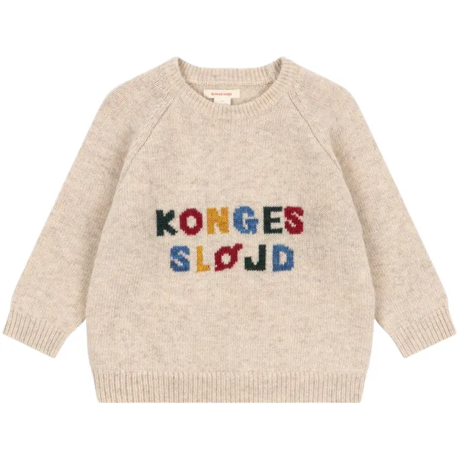 Hovedbilde Konges Sløjd Billi genser i ull til barn, Off ...