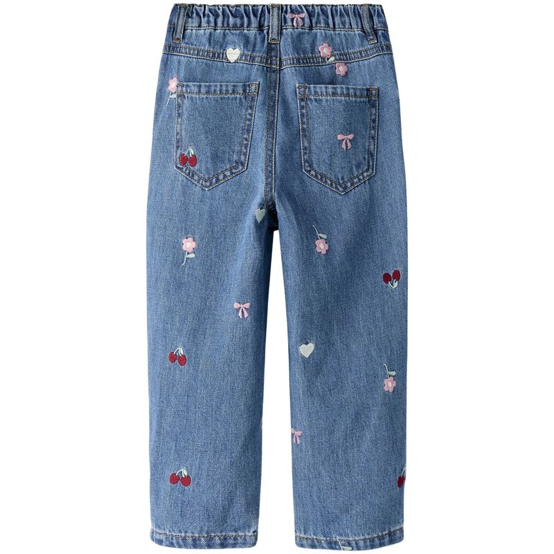 Name It Nmfbella Barrel jeans småbarn, Medium Blue Denim