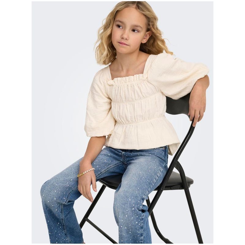 Kids Only Kogjuicy Rhs Wide-fit jeans, Medium Blue Denim