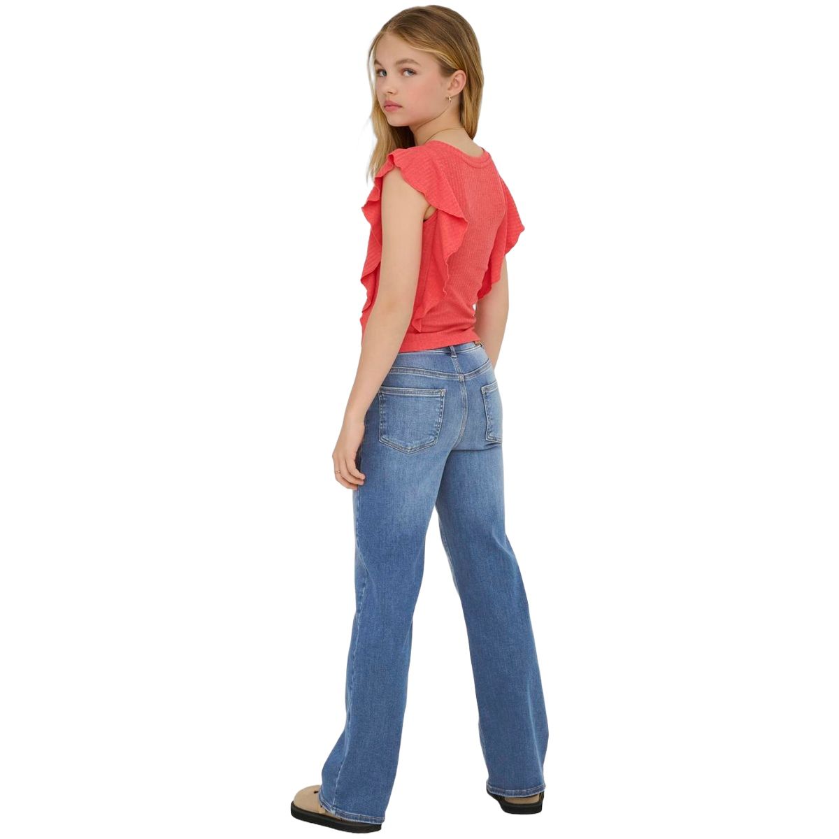 Kids Only Kogmadison Blush Wide jeans, Medium Blue Denim