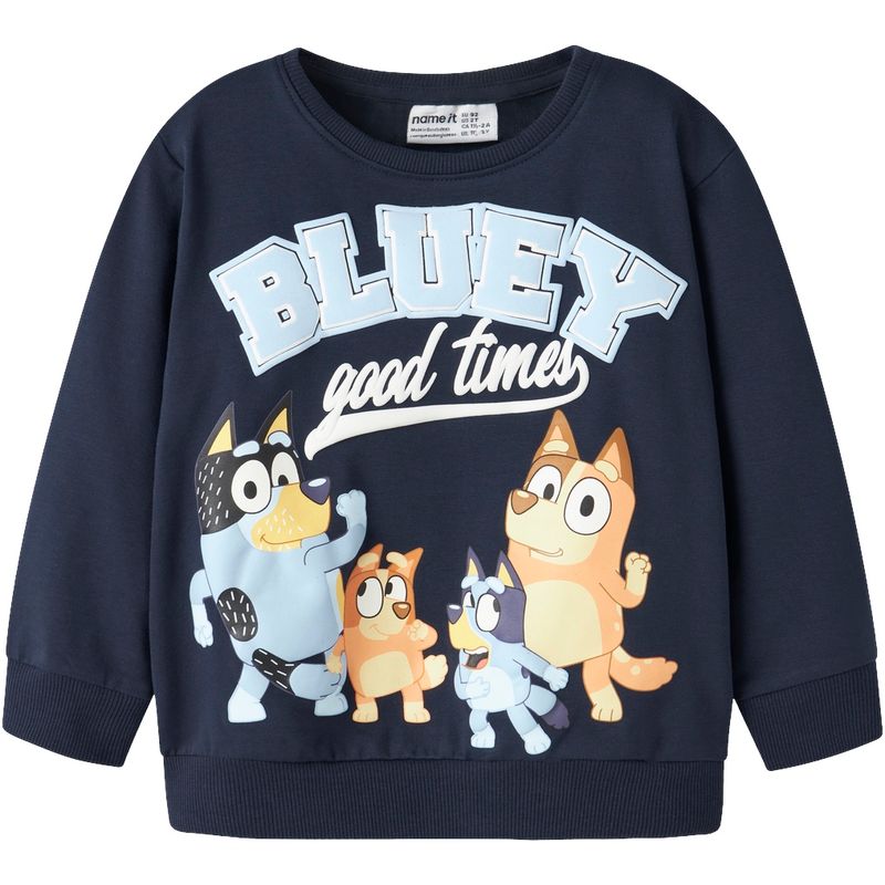 Name It Nmmjust Bluey sweatshirt småbarn, Navy Blazer