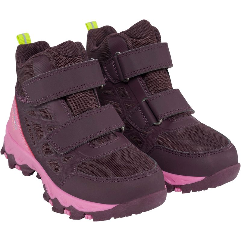Viking Track Mid WP 2V overgangssko til barn, Plum/Multi