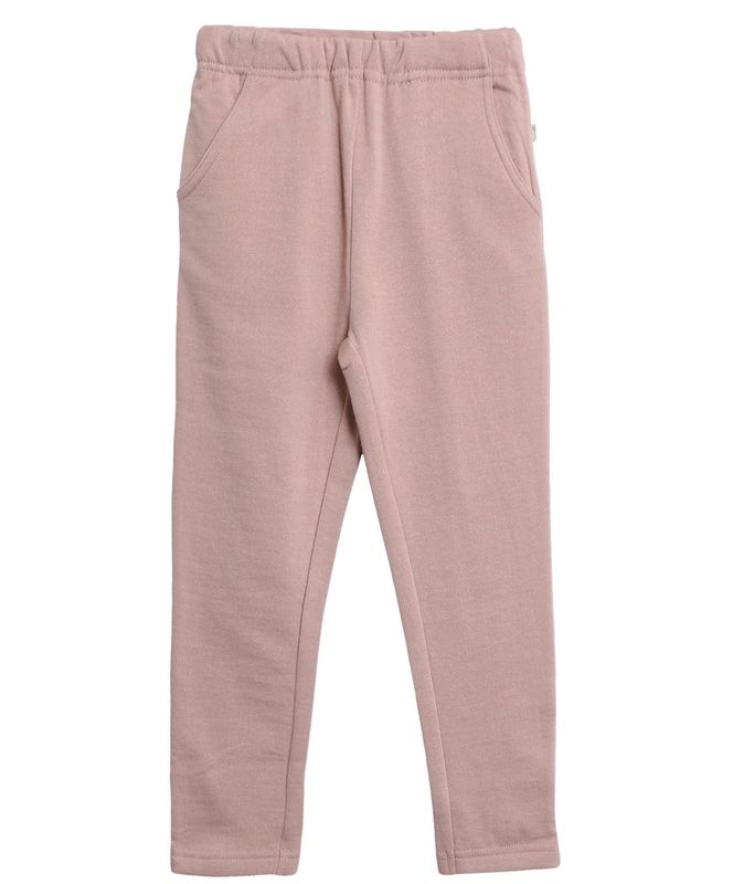 Wheat joggebukse til barn i ull, rose powder