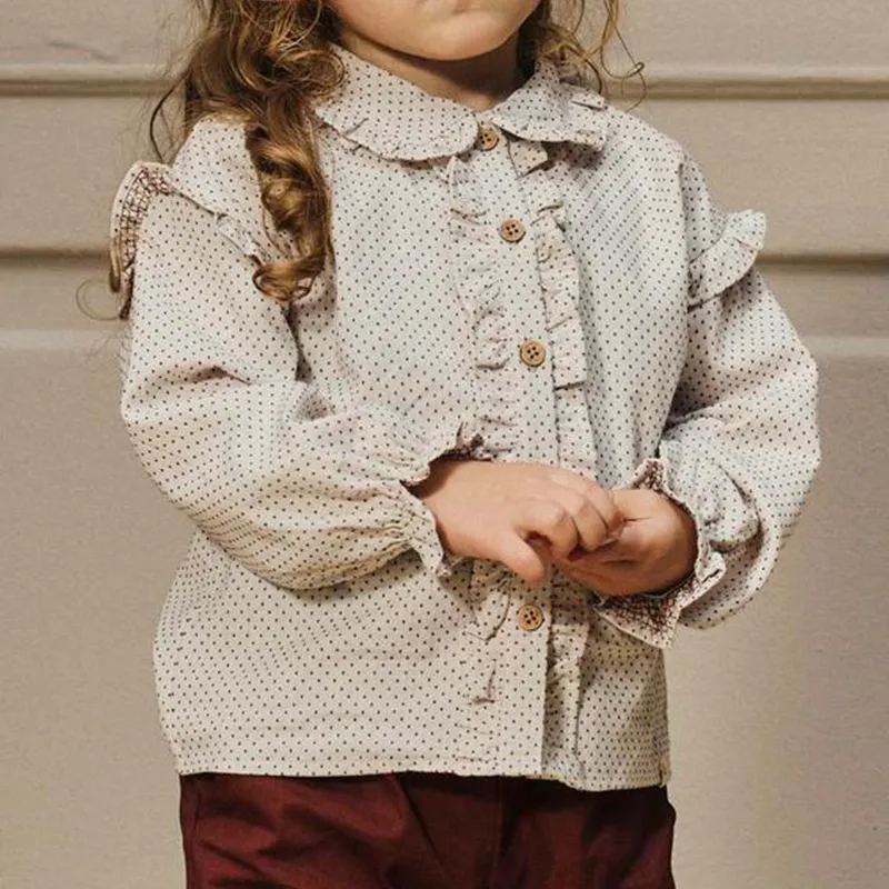 Lil' Atelier Nmfolena bluse til småbarn, Pastel Parchment