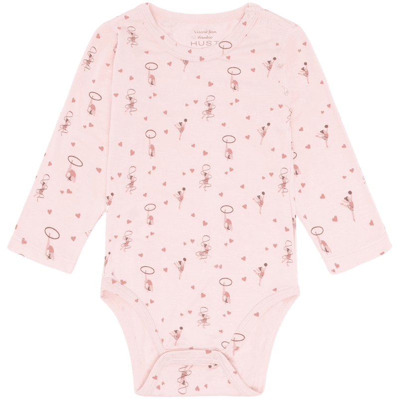 Hust and Claire Hcbuller Gymnast body i bambus, Chalk Pink