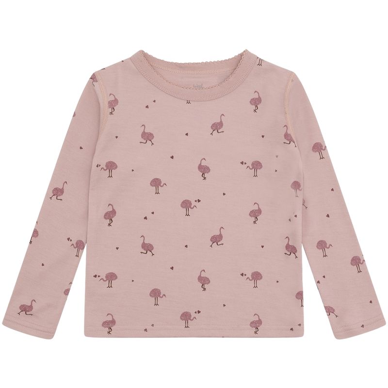 Hust and Claire Abba Ostrich ull/bambus genser, Adobe Rose