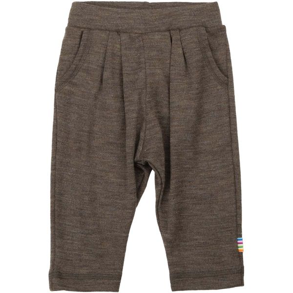 Hovedbilde Joha bukse i ull/silke til baby og småbarn, Brown ...