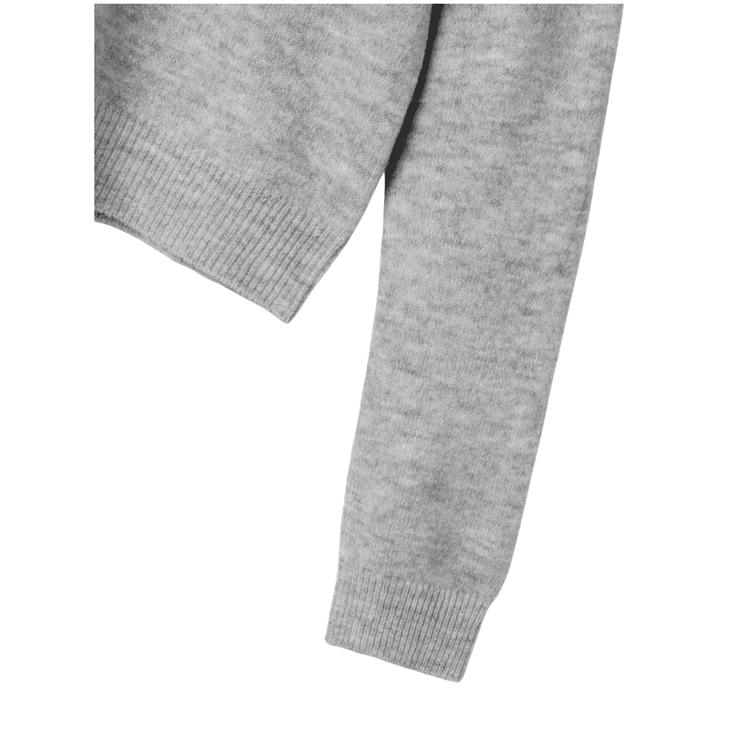 LMTD Nlflodet strikket genser til barn, Light Grey Melange