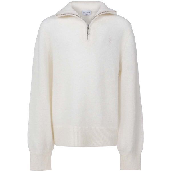Hovedbilde Vilje & Ve Lundi half-zip genser i mohair, Cream