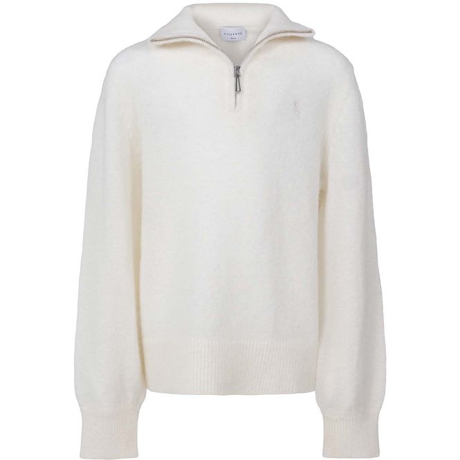 Hovedbilde Vilje & Ve Lundi half-zip genser i mohair, Cream