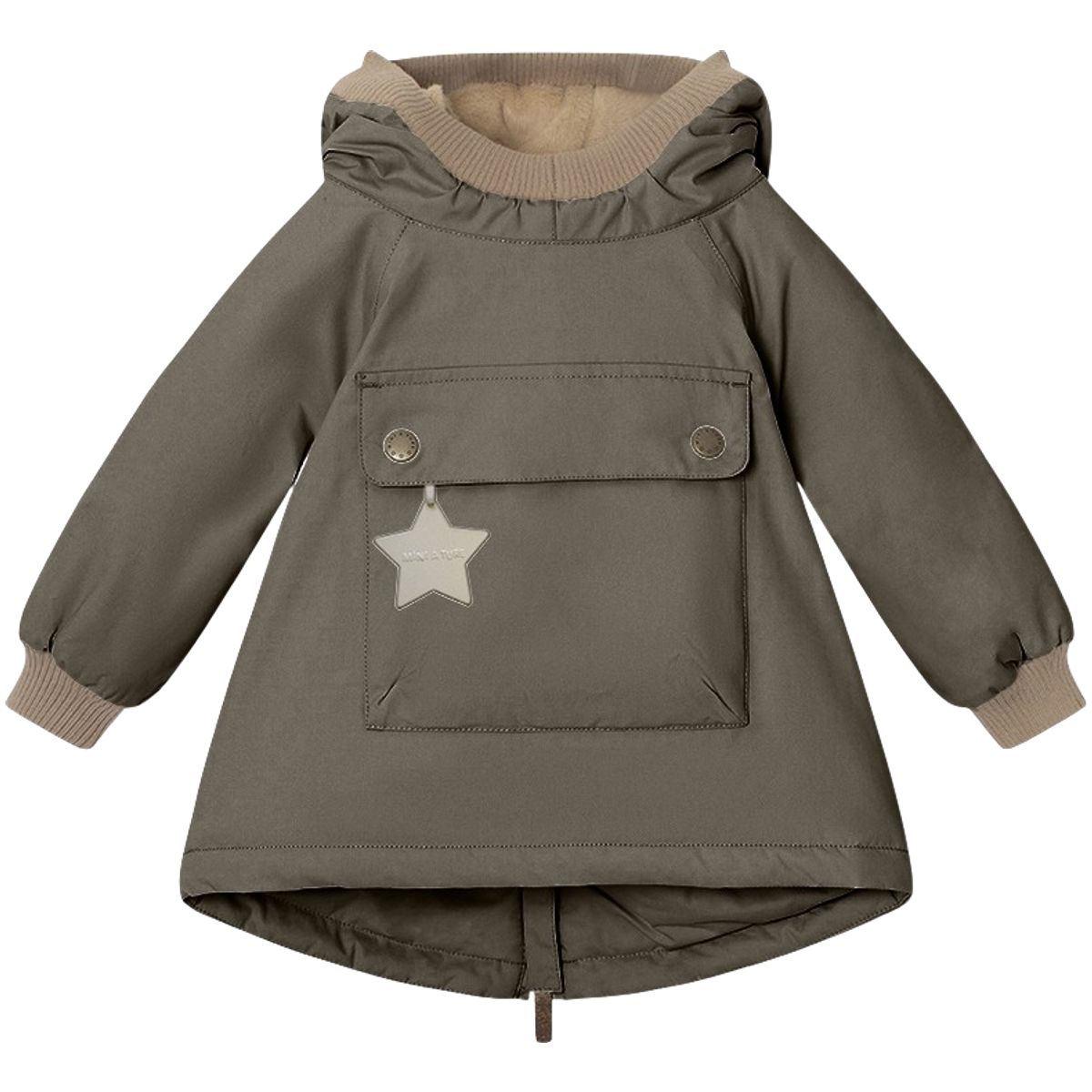 Mini A Ture Wen vinterjakke til baby, Tarmac Green