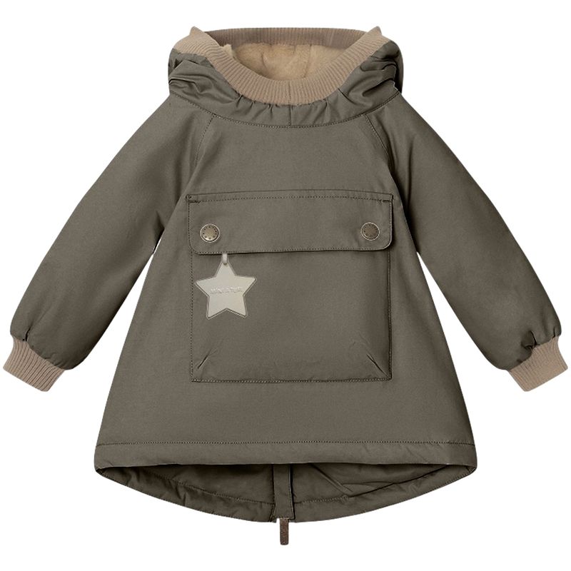 Mini A Ture Wen vinterjakke til baby, Tarmac Green