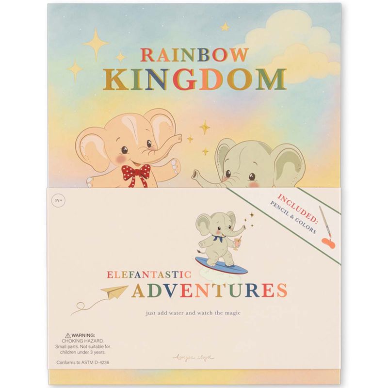 Konges Sløjd Magic Rainbow malebok m/maling, Multi