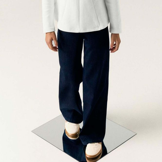 Hovedbilde Name It Nkfrose wide jeans til barn, Dark Blue ...