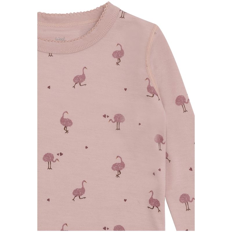 Hust and Claire Abba Ostrich ull/bambus genser, Adobe Rose