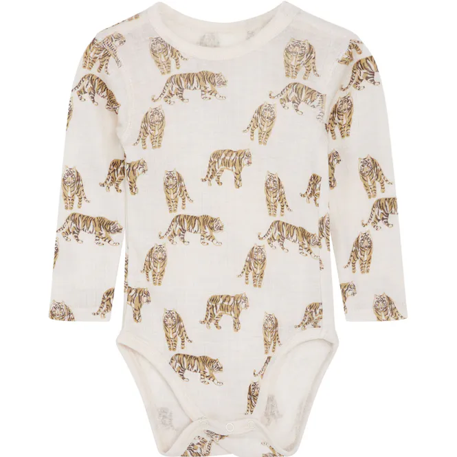 Hovedbilde Hust & Claire Tiger body i ull/lyocell, French ...