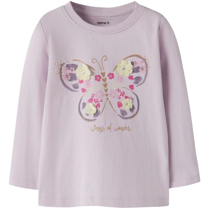 Hovedbilde Name It Nmfdeppa genser til småbarn, Lavender Fog