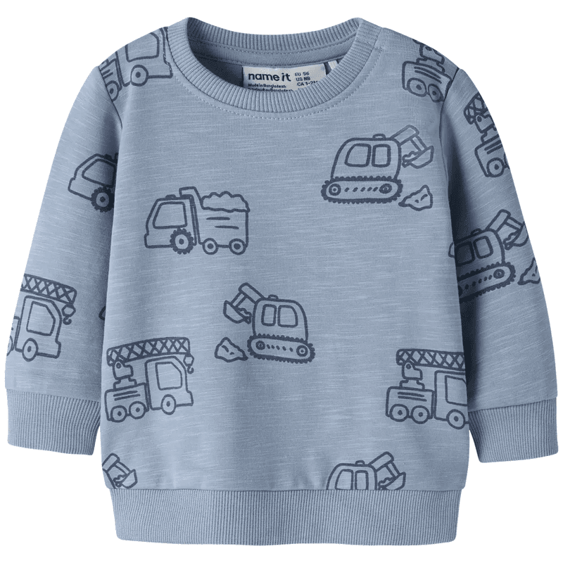 Name It Nbmkomma sweatshirt til baby, Ashley Blue