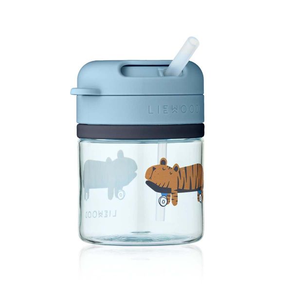 Hovedbilde Liewood Pavia kopp med sugerør, Fun/Beach blue