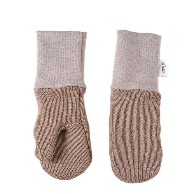 Hovedbilde Kivat vintervotter til barn og baby, Lys Beige