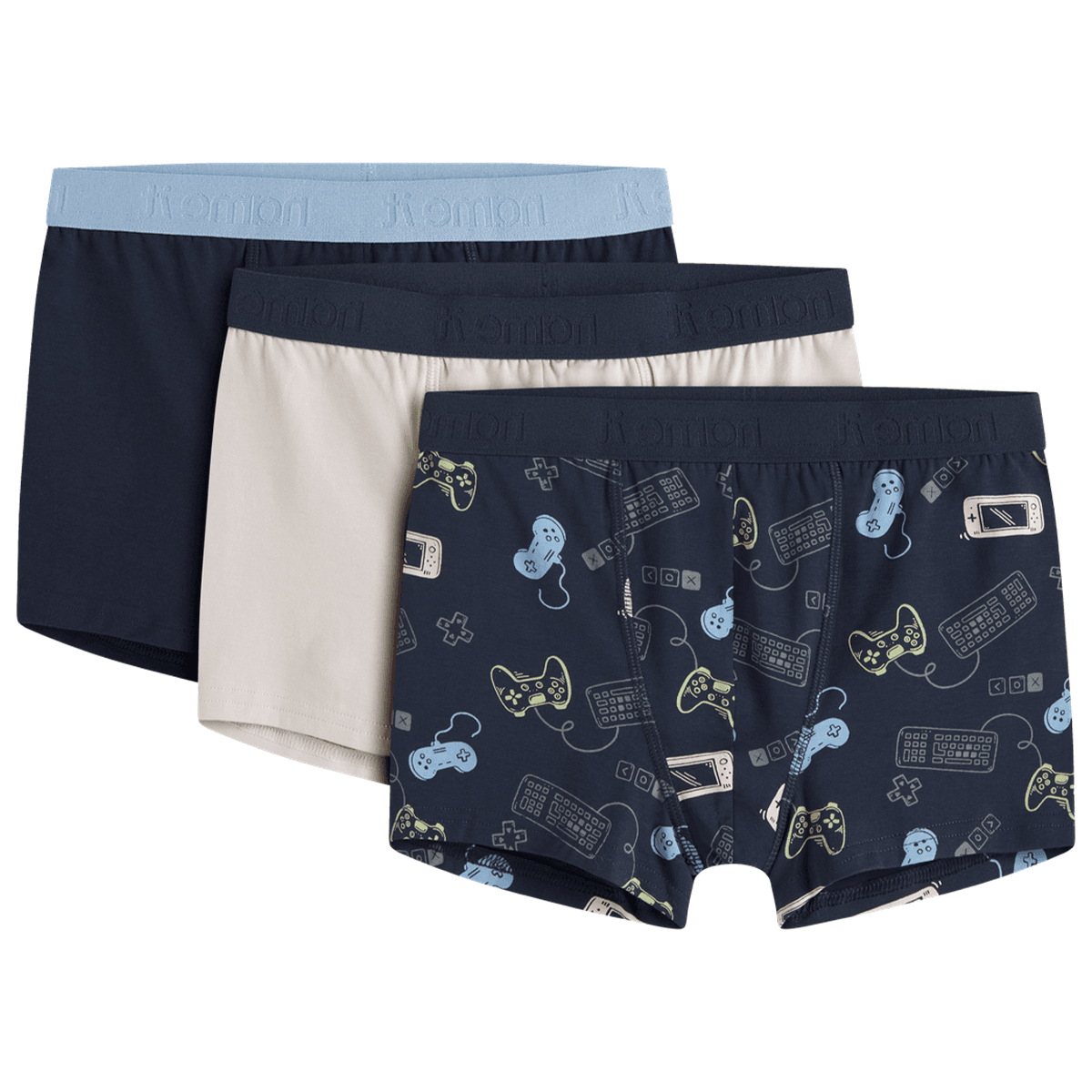 Name It Nkmboxer 3-pack boxer til barn, Navy Blazer