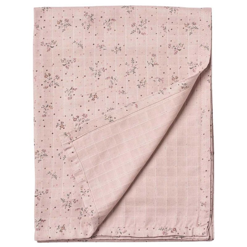 Wheat Karly muslin pledd, Soft Lilac Flowers