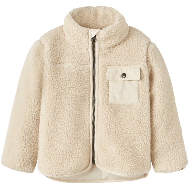 Lil' Atelier Nmmnalo teddyjakke til småbarn, Turtledove