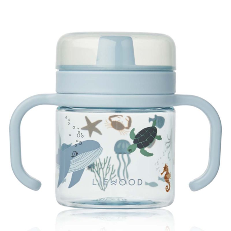 Liewood Kylo Sippy tutekopp i tritan, Sea creature/Sandy