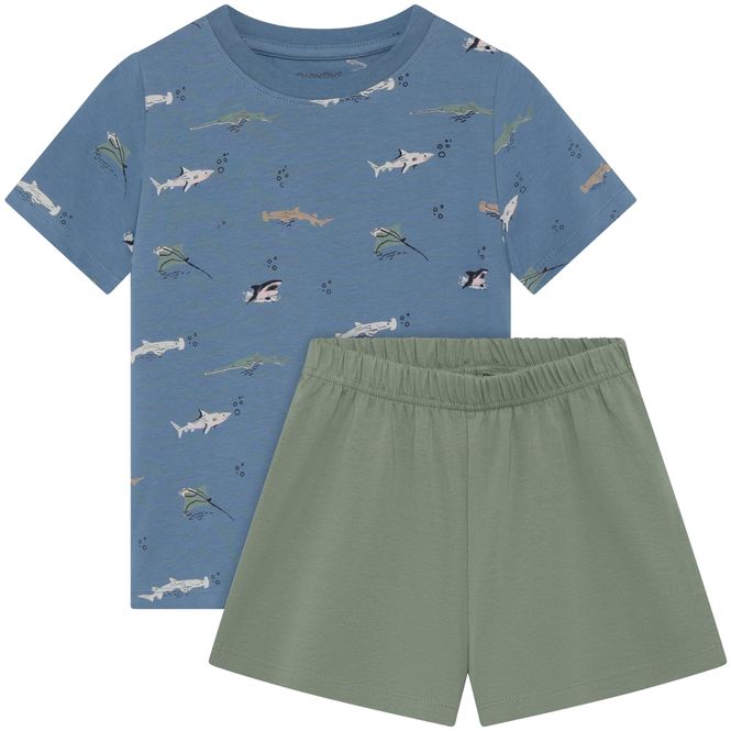 Hovedbilde Minymo shorts-sett til barn, Blue Shadow
