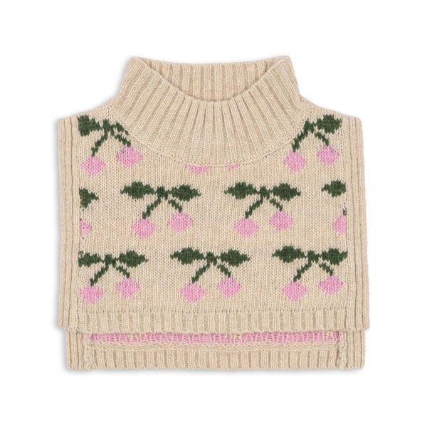 Hovedbilde Konges Sløjd Belou strikket hals i ull, Cherry