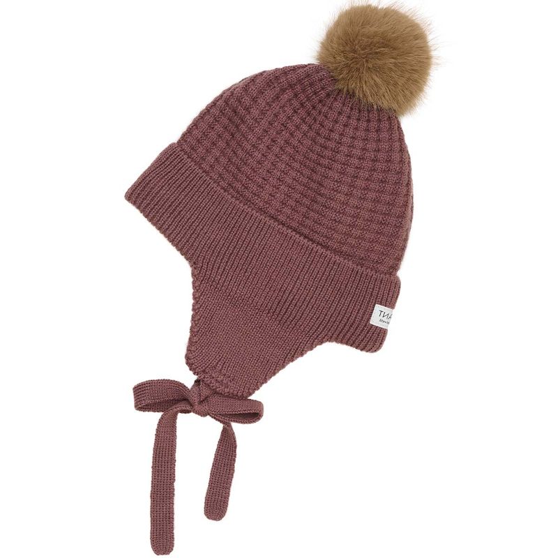 EnFant vinterlue til baby i ull, Rose Taupe