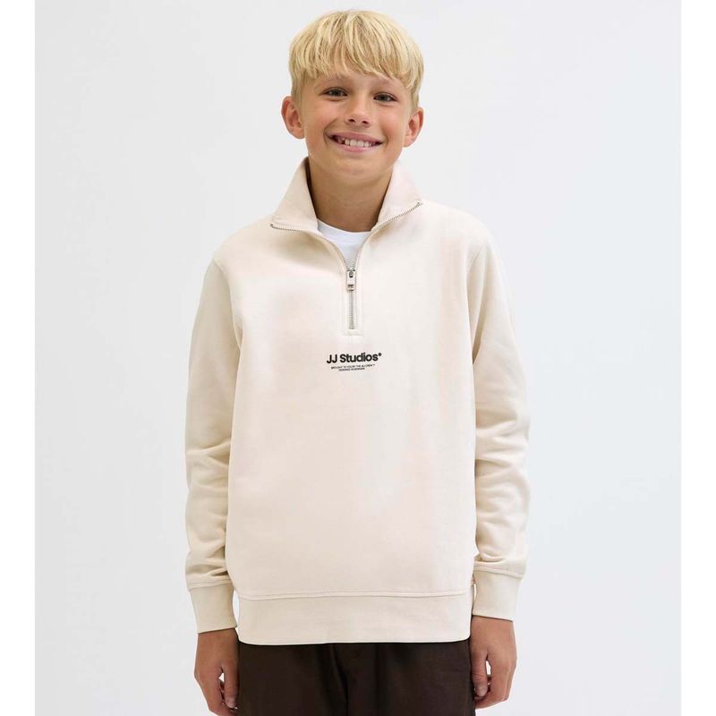 Jack and Jones Junior Jjesoho half-zip genser, Moonbeam