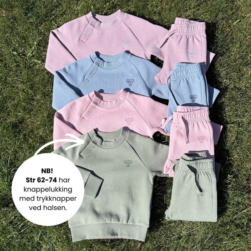 Hummel x DressMyKid Bumble joggedress-sett, Faded Denim
