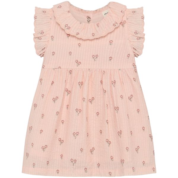 Hovedbilde Minymo kjole til baby, Peach Blush