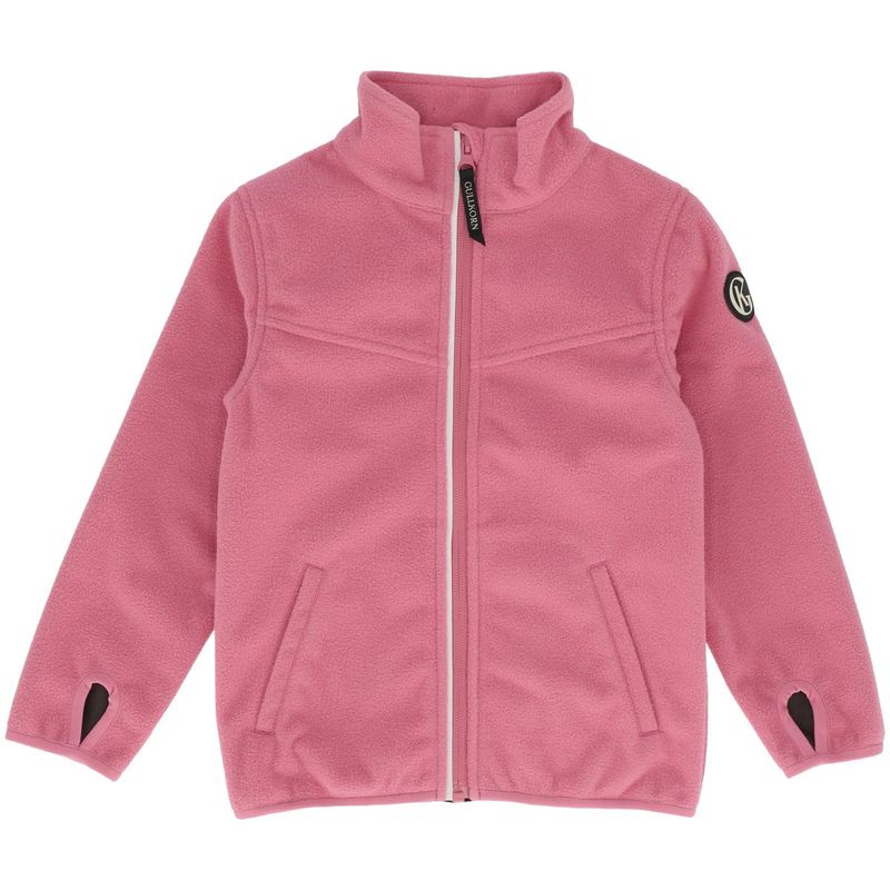 Gullkorn Clover vindfleece jakke til barn, Rosa