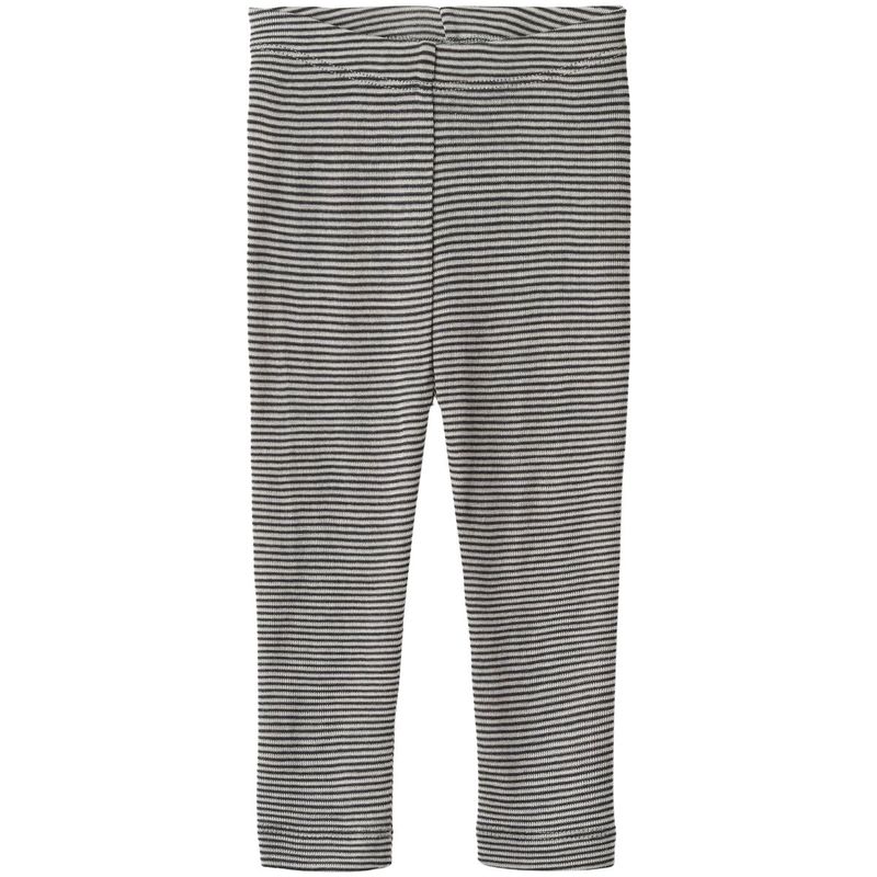Wheat Agi leggings i ull til baby, Navy Stripe