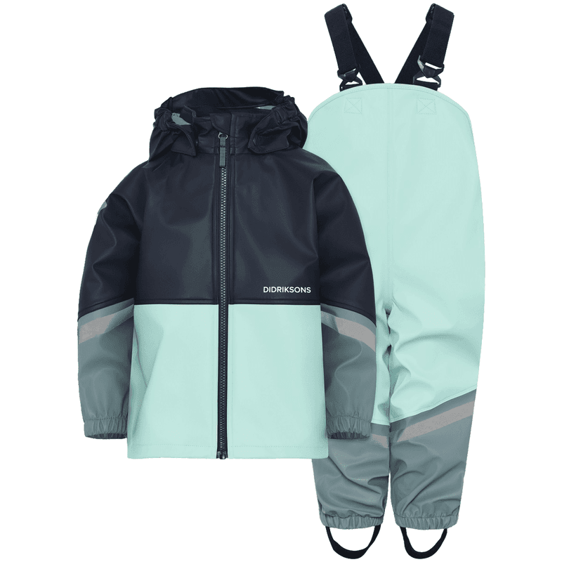 Didriksons Waterman 12 regnsett til barn, Ocean Mint