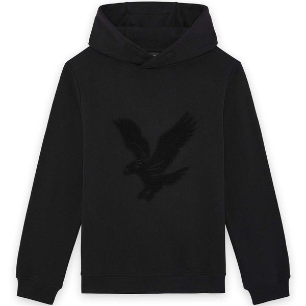 Hovedbilde Lyle & Scott Towelling Eagle hettegenser, Jet ...