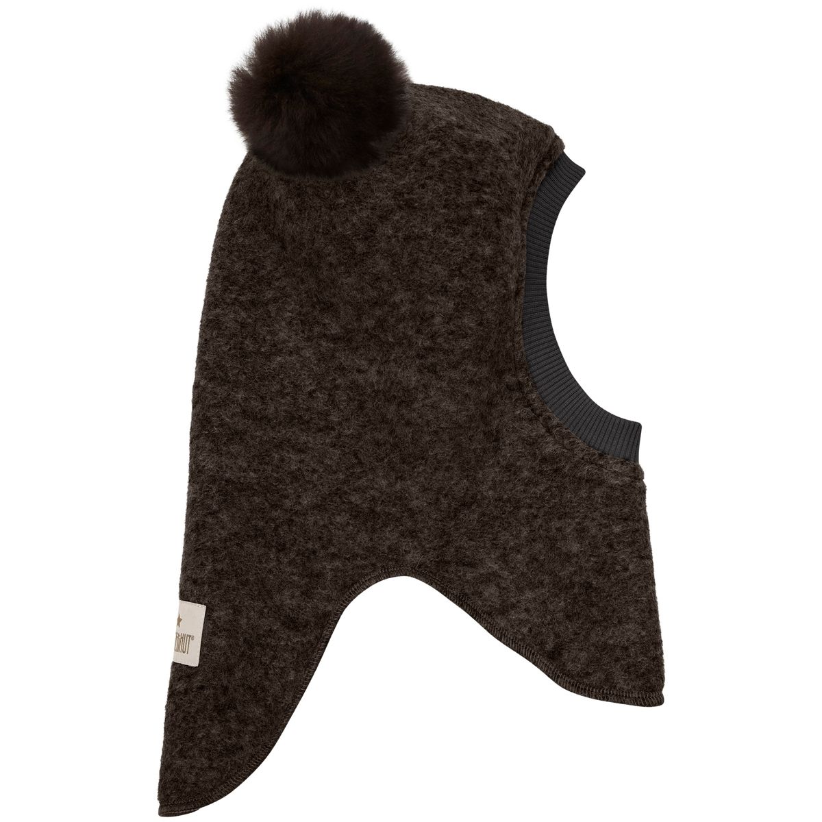 HUTTEliHUT Balaclava ullue alpakkadusker, Dark Brown