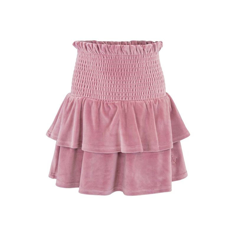 Vilje & Ve Hermine velour skjørt til barn, Blush rose