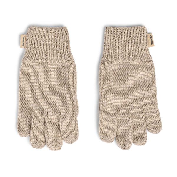 Hovedbilde Wheat Bobbe ullvanter til barn, Warm Sand Melange