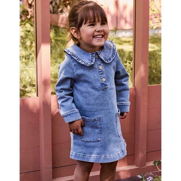 Hovedbilde Name It Nmfgia denim kjole til småbarn, Medium ...