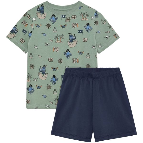 Hovedbilde Minymo kortermet pyjamas til barn, Lily Pad