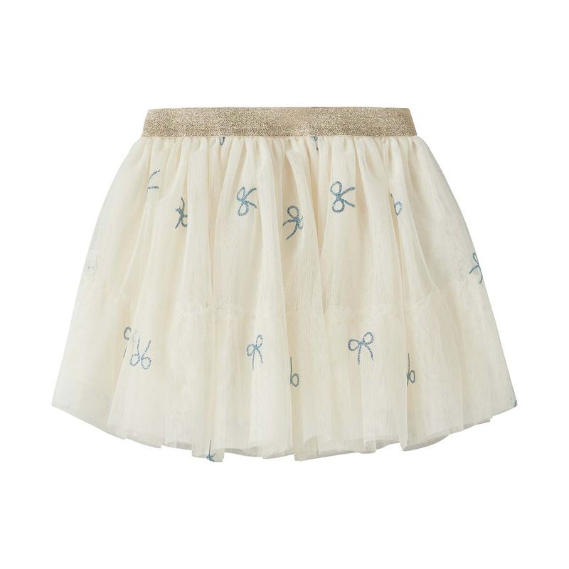 Name It Nmfkira tyllskjørt til småbarn, Antique White