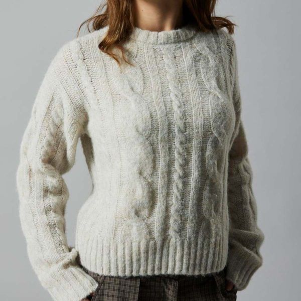 Hovedbilde LMTD Nlfnaible strikket genser til barn, Oatmeal