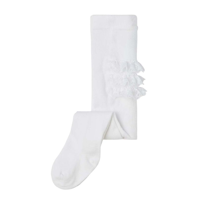 Name It Nbfopagna strømpebukse til baby, Bright White