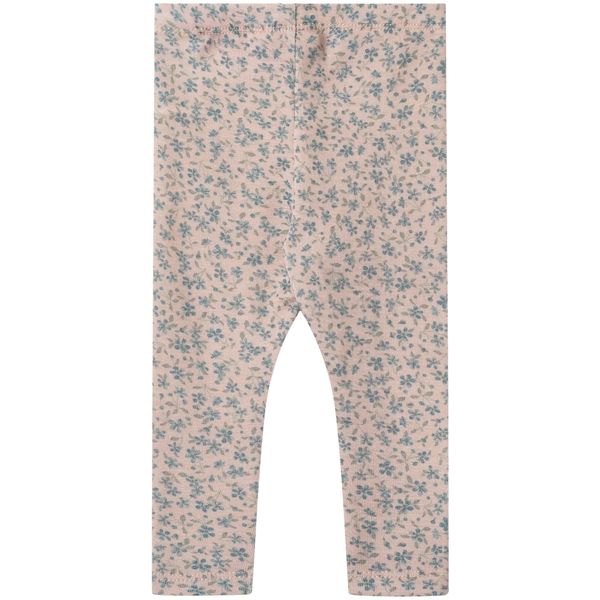 Hovedbilde Wheat leggings i ull til baby, Blue Flowers
